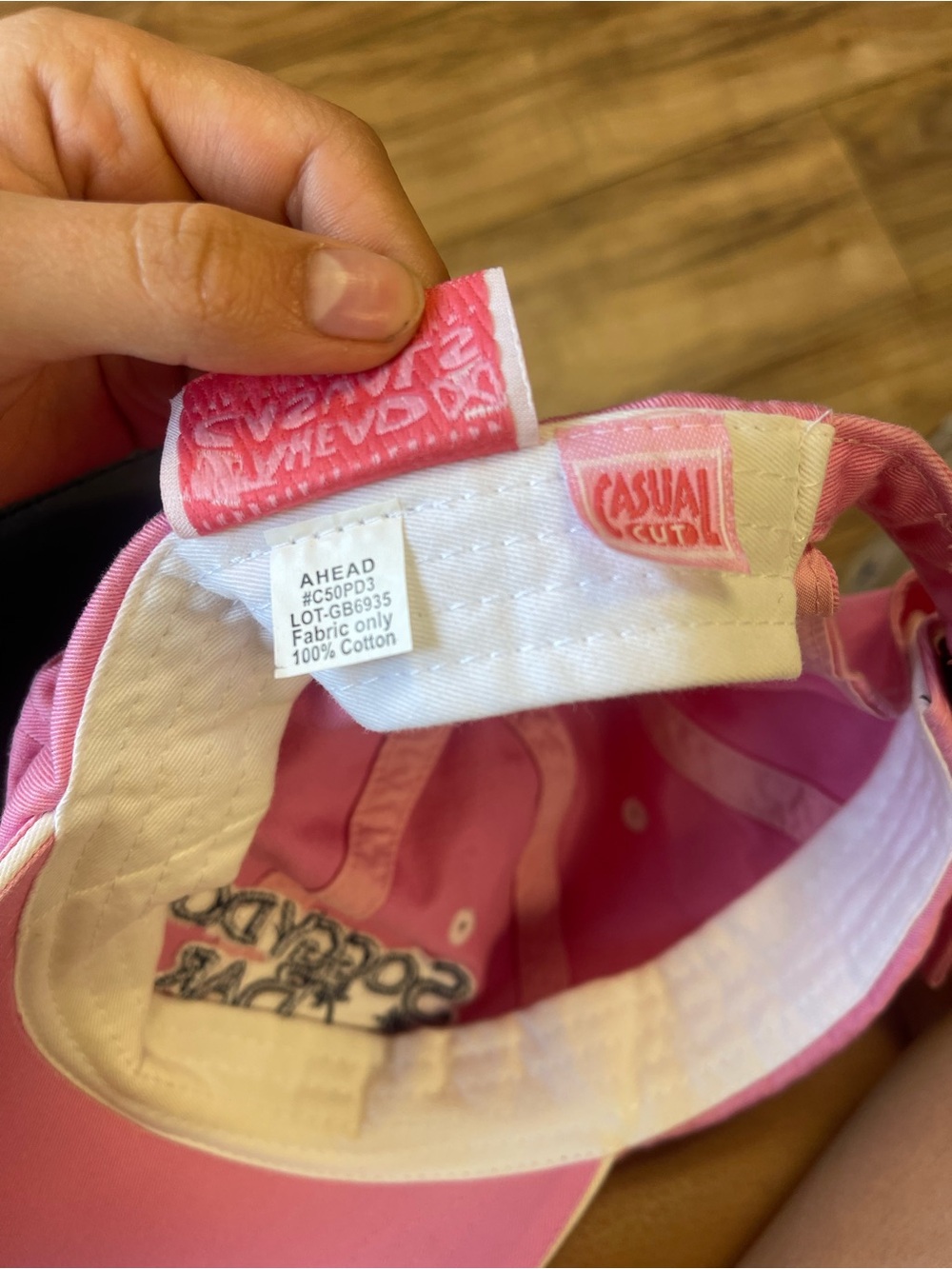 Pink Classic Baseball Cap - Picture 4 of 4
